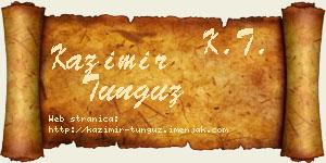 Kazimir Tunguz vizit kartica